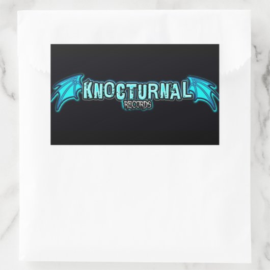 ブルーロゴシールを記録した情報 長方形シール (バッグ)