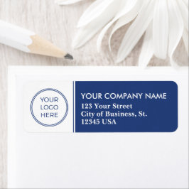 ブルーロゴビジネス住所 シール