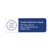 ブルーロゴビジネス住所 シール (正面)