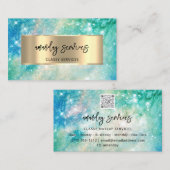 ブルーロゴQRコードショップスター 名刺 (正面/裏面)