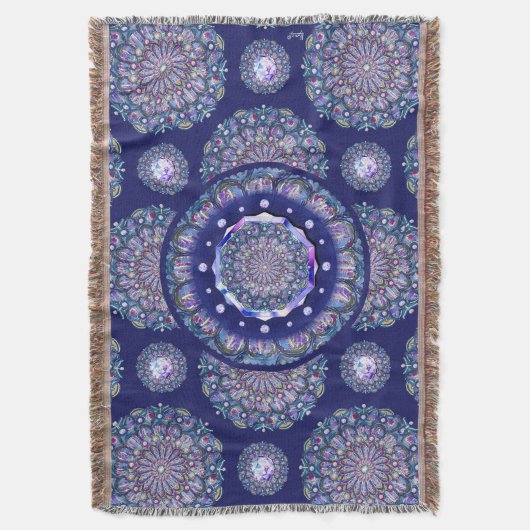 ブルーロザス スローブランケット (正面縦)
