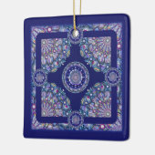 ブルーロザス セラミックオーナメント (左)