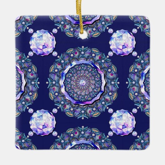 ブルーロザス セラミックオーナメント (正面)