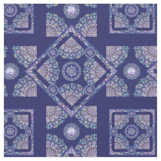 ブルーロザス ファブリック (クローズアップ)