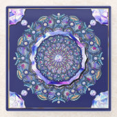 ブルーロザース ガラスコースター (正面)