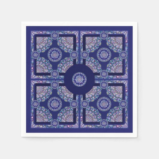 ブルーロザース スタンダードカクテルナプキン (正面)