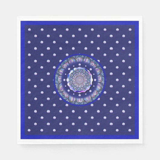 ブルーロザース スタンダードランチョンナプキン (正面)