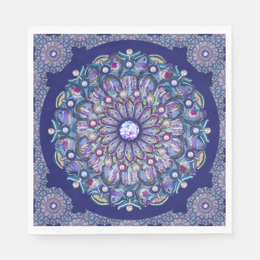 ブルーロザース スタンダードランチョンナプキン (正面)