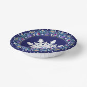 ブルーロザース&スノーフレーク ペーパーボウル (傾斜あり)