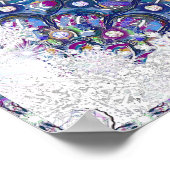 ブルーロザース&スノーフレーク ポスター (角)