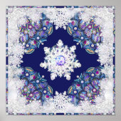 ブルーロザース&スノーフレーク ポスター (正面)