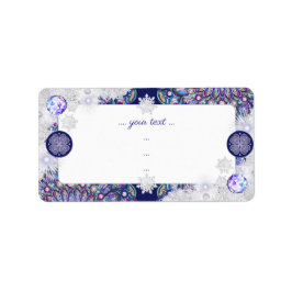 ブルーロザース&スノーフレーク ラベル