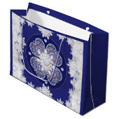 ブルーロザース&スノーフレーク ラージペーパーバッグ (正面アングル)