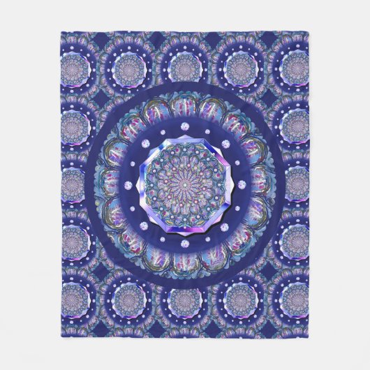 ブルーロザース フリースブランケット (正面)