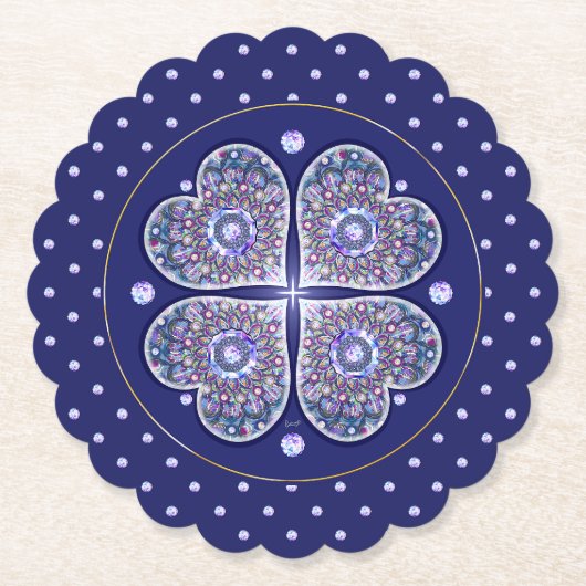 ブルーロザース ペーパーコースター (正面)