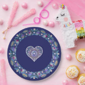 ブルーロザース ペーパープレート (パーティー)