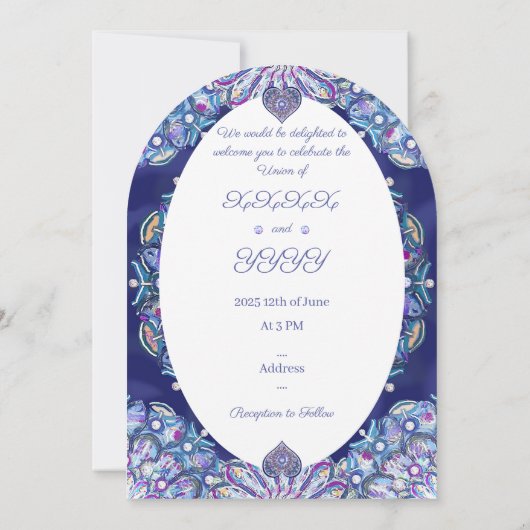 ブルーロザース 招待状 (裏面)