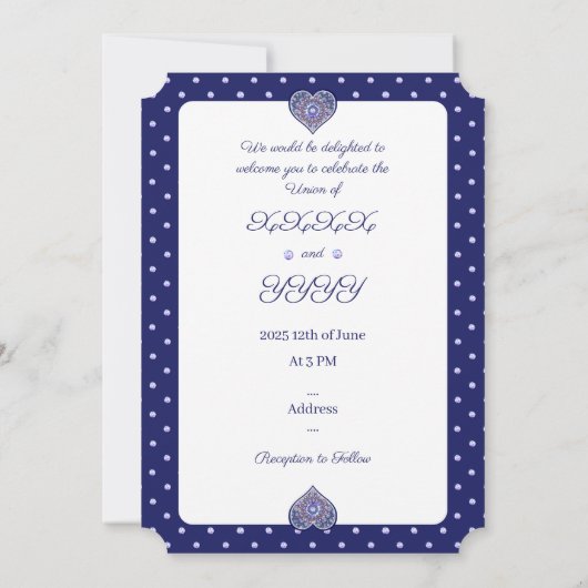 ブルーロザース 招待状 (裏面)