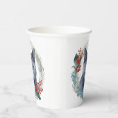 ブルーロシアのキャットクリスマスリースフェスティバルキッテン 紙コップ (右)