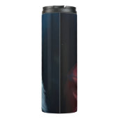 ブルーロシアのキャットサンタクロースフェスティバルクリスマス タンブラー (裏面)