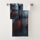 ブルーロシアのキャットサンタクロースフェスティバルクリスマス バスタオルセット (インサイチュ)