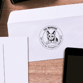 ブルーロシアのキャット差出人住所 ラバースタンプ