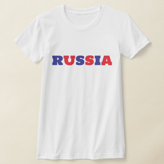 ブルーロシアレッド米国 Tシャツ (レイダウン)