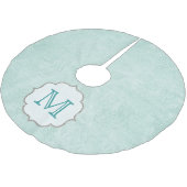 ブルーロゼッタバラフローモノグラムイニシャルツリースカート ブラッシュドポリエステルツリースカート (アングル)