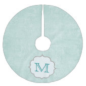 ブルーロゼッタバラフローモノグラムイニシャルツリースカート ブラッシュドポリエステルツリースカート (正面)