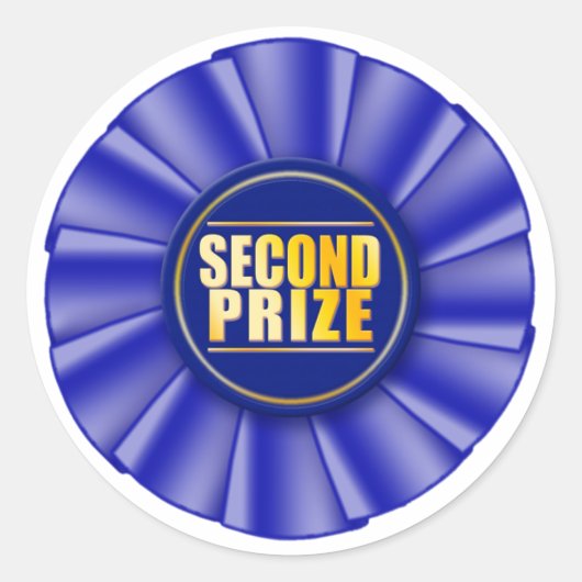 ブルーロゼット二等賞シール ラウンドシール (正面)