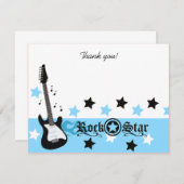 ブルーロッカーロックスター4x5 Flatありがとうございました ノートカード (正面/裏面)