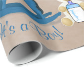 ブルーロッキングホース男の子だ！ ラッピングペーパー (ロールコーナー)