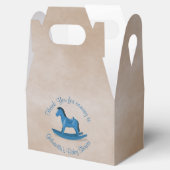 ブルーロッキングホース男の赤ちゃんカスタム フェイバーボックス (オープン)