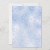 ブルーロッキングホース赤ちゃんシャワー招待状 招待状 (裏面)