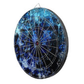 ブルーロックグランジ質感グラフィック ダーツボード (正面右)