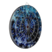 ブルーロックグランジ質感グラフィック ダーツボード (正面左)