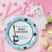 ブルーロックスターギターロックアバイロッカーロックスター ペーパープレート (パーティー)