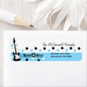 ブルーロックスター印刷可能住所 シール (インサイチュ)