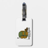 ブルーロックワイルドランド地方パークバックパック ラゲッジタグ (裏面縦)