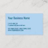 ブルーロック自然をテーマにした名刺 名刺 (裏面)