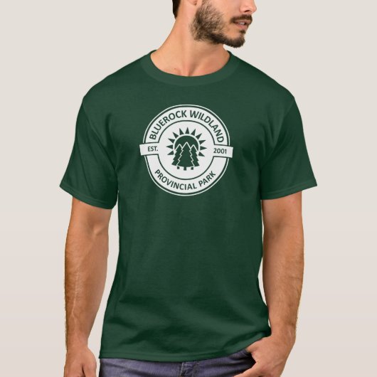 ブルーロック・ウィルドランド州立公園 陽光の木々 Tシャツ (正面)