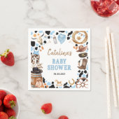 ブルーロデオウェスタンカウボーイベビーシャワー スタンダードカクテルナプキン (インサイチュ)