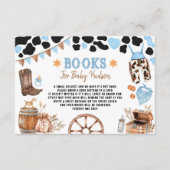 ブルーロデオカウボーイワイルドウエストブックスベビー エンクロージャーカード (正面)