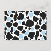 ブルーロデオカウボーイワイルドウエストブックスベビー エンクロージャーカード (裏面)