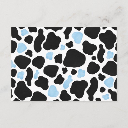 ブルーロデオカウボーイワイルドウエストブックスベビー エンクロージャーカード (裏面)