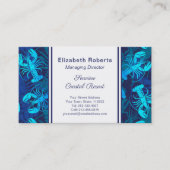 ブルーロブスターシーフードレストランまたはコースタルリゾート 名刺 (正面)