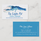 ブルーロブスターシーフードレストラン名刺 名刺 (正面/裏面)