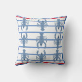 ブルーロブスタージンジャージャースジャストライプーズ クッション (裏面)