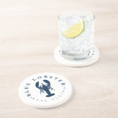 ブルーロブスター実在エテートメインサンドストーンコースター コースター (側面)