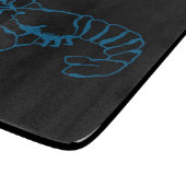 ブルーロブスター海シンプル動物スケッチ芸術 カッティングボード (角)